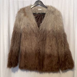 Faux fur jacket